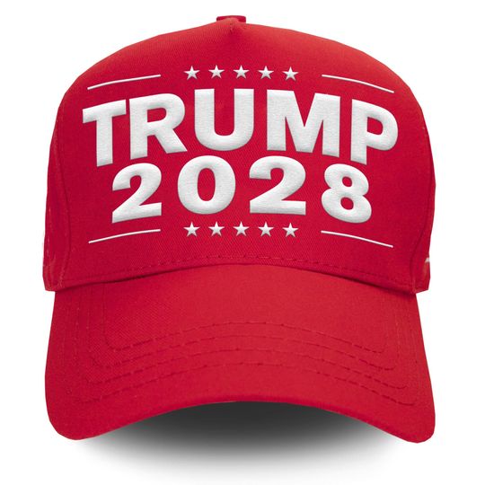 Discover Trump 2028 Embroidered Cap, Trump 2028 Hat, Vintage MAGA Cap, Republican Gift, Political Support Hat