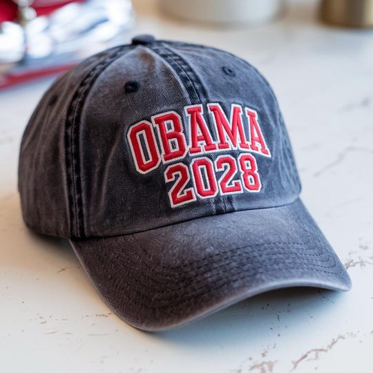 Discover Embroidered Obama 2028 Hat, Caps, Democrats Hat, Barack Obama Hat, Michelle Obama Hat