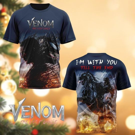 Discover Venom The Last Dance T-Shirt, Venom tshirt, I'm With You Till The End Shirt, Movie Gift