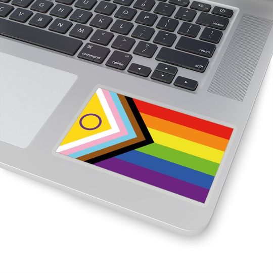 Discover LGBT Progress Pride Sticker, BLM Inclusive Pride Decal, Trans intersex flag