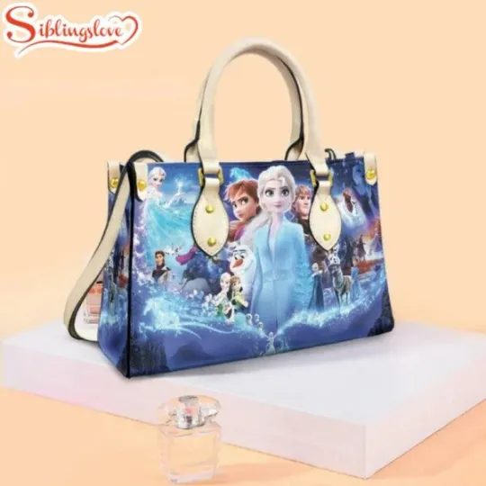 Discover Olaff’s Frozenn Adventure Cartoon Leather Handbag