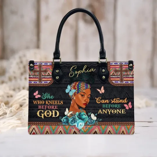 Discover She Who Kneels Before God Can Stand Before Anyone, Personalized Gift