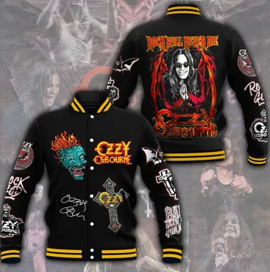 Discover Black Sabbath x Ozzy Osbourne HOT HOT band 3D shirt Baseball Jacket shirt