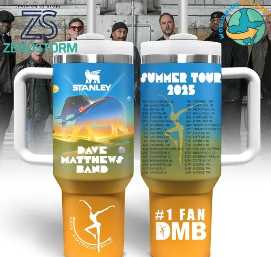 Discover Dave Matthews Band Summer Tour 2025 Stanley Tumbler 40Oz