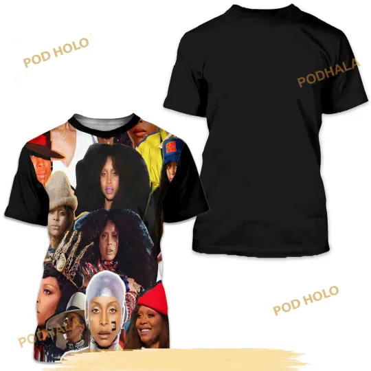 Discover Erykah Badu Collage 3D Shirt