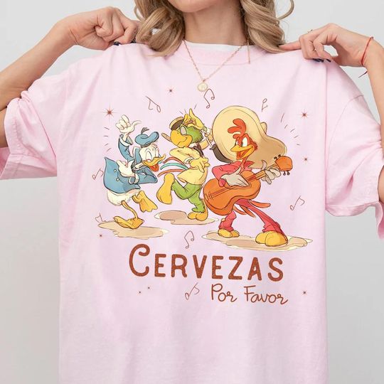 Discover Disneyyy Three Caballeros "Beer Please" Cervezas Por Favor Shirt