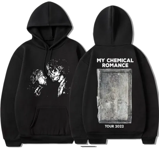 Discover two sides hoodie, Vintage Rock Band My Chemical Romance 2022 Tour Hoodie