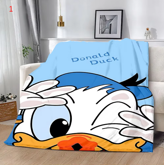 Discover Disneyyy funny Donald Duckk Printed Blanket Picnic Blankets Warm Blanket Soft and Comfortable Blanket Home Travel Birthday Gift