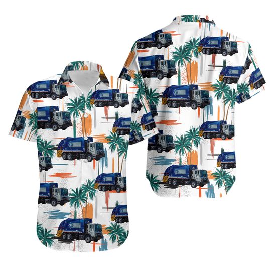 Discover Waste Connections Of Canada Garbage Truck Hawaiian Shirt