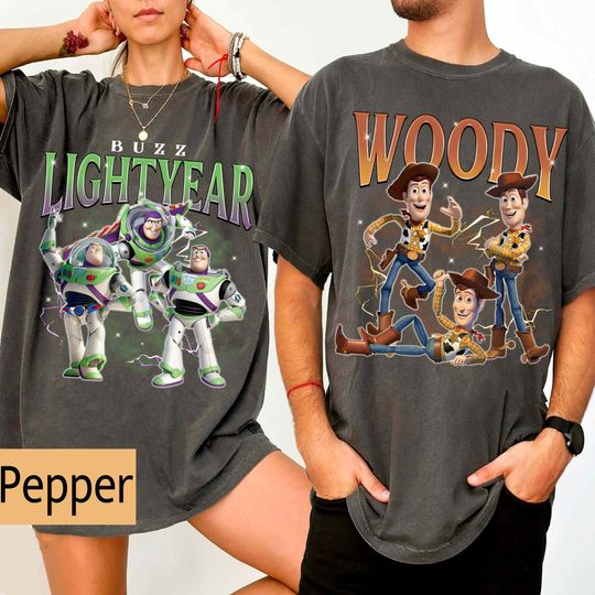 Discover Vintage Disneyyy toy stories Group Character Portrait Shirt, Disneyyland Family Matching