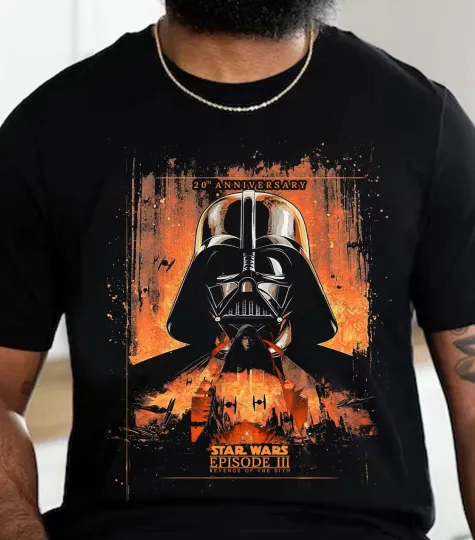 Discover Vintage Revenge of the Sith 20th Tee Anakin Skywalker Tee, Darthh Vaderr Tee Shirt