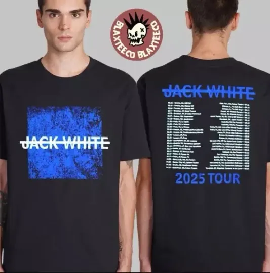 Discover JackWhite No Name 2025 Tour Dates Two Sided Unisex T-Shirt