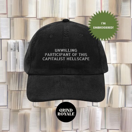 Discover Vintage Embroidered Anti Capitalist Anti Trump Anti Maga Liberal Hat