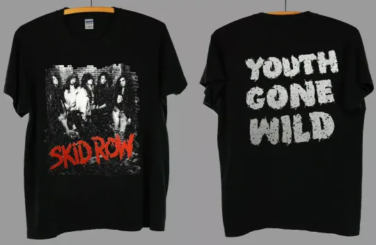 Discover VINTAGE SKIDD ROW METAL ROCK CONCERT TOUR 1989 SHIRT