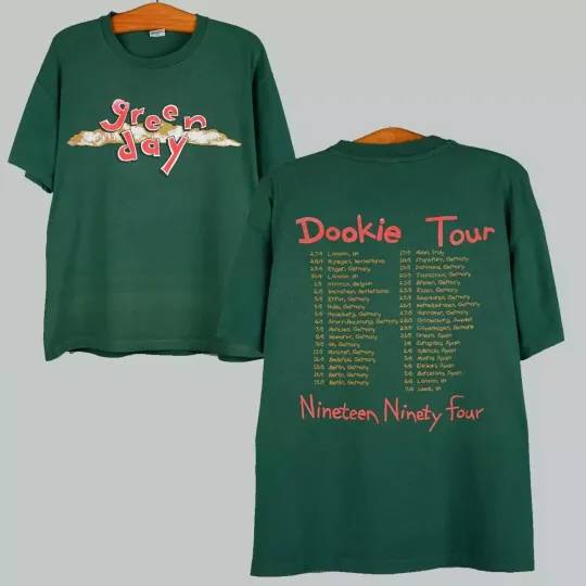 Discover Vintage 1994 Green Day t-shirt Dookie Tour