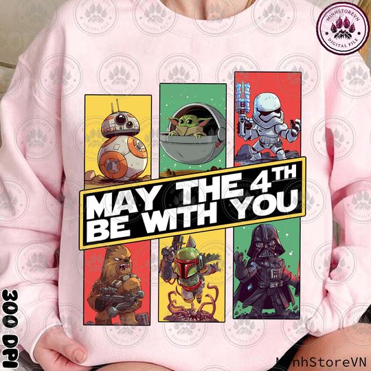Discover May The Fourth Be With You Sweatshirt, Space Travel Sweatshirt, Television Series, This Is The Way Sweatshirt