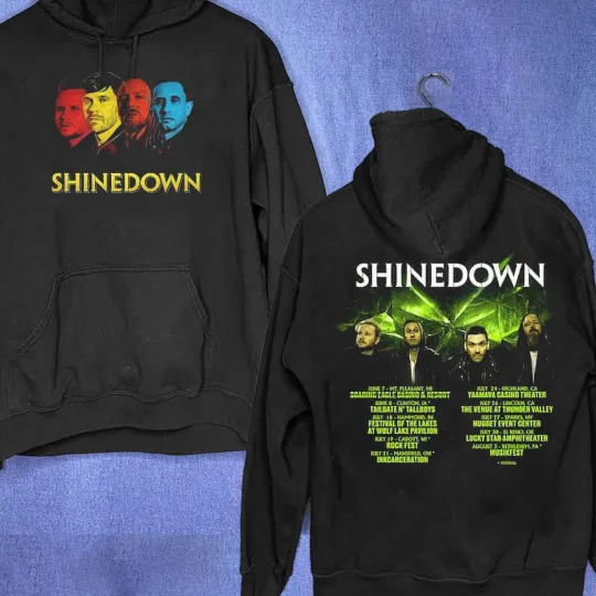 Discover shine down 2025 tour Christmas Gift Hoodie