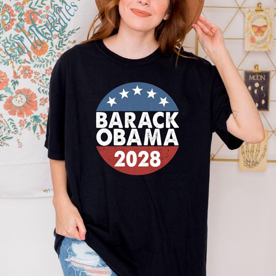 Discover Barack Obama 2028 Shirt, Retro Obama Let's Fix This Shirt
