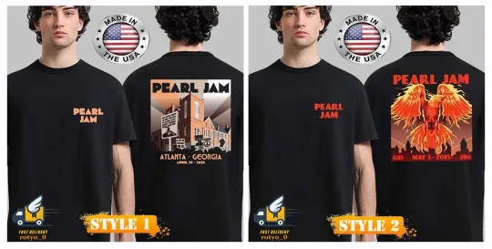 Discover PEL JAM With Dead Pioneers At Atlanta Georgia On May 1st 2025 Shirt