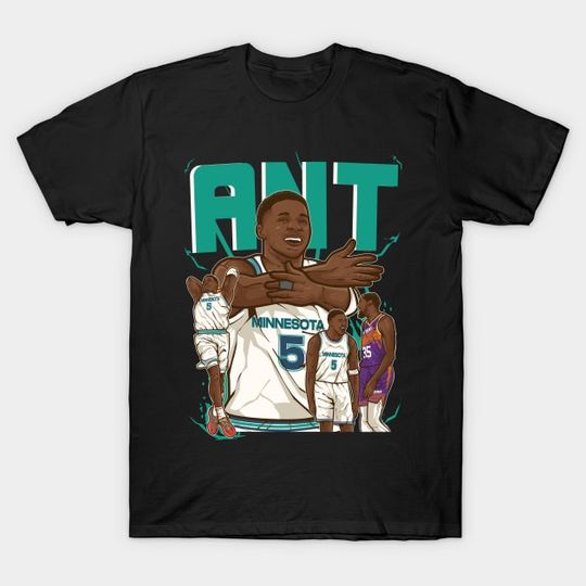 Discover Anthony Edwards “Ant” Cartoon - Anthony Edwards - T-Shirt