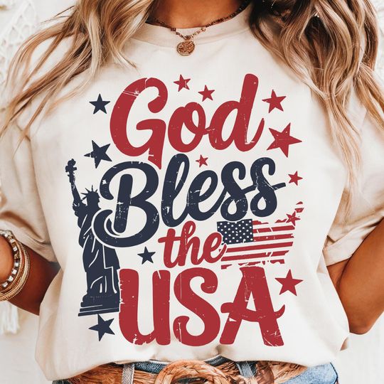 Discover God Bless The USA Shirt, Patriotic Shirt, 4th Of July Shirt