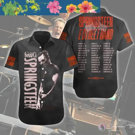 Discover 2024 Bruce Springsteen And E Street Band World Tour Hawaiian Shirts
