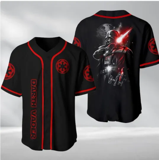 Discover Darthh Vaderr 3D BASEBALL JERSEY SHIRT