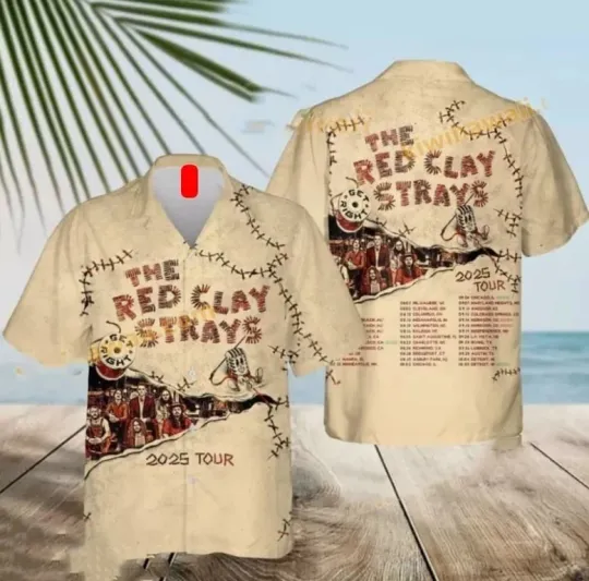 Discover The Red Clay Strays Tour 2025 Hawaiian Shirt