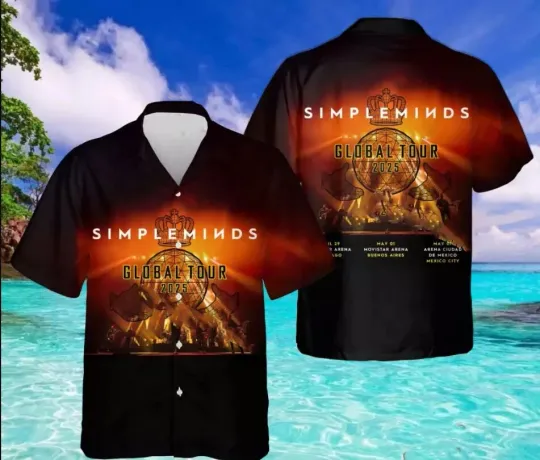 Discover The Journey of the Simple Minds Global Tour 2025 Hawaiian Shirt