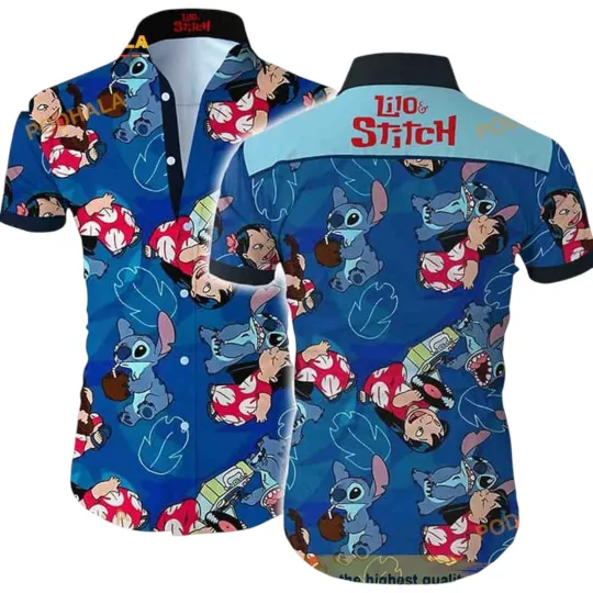 Discover Disneyyy Lilo And Stitchh Funny Hawaiian Shirt Birthday Gift For Beach Lovers