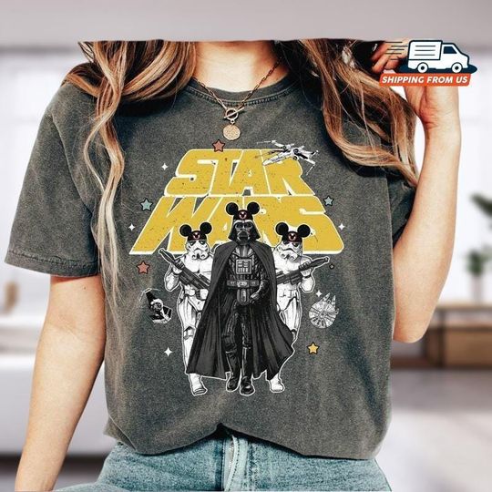 Discover Retro Disneyyy Starr Warss Shirts, Starr Warss Day Shirt
