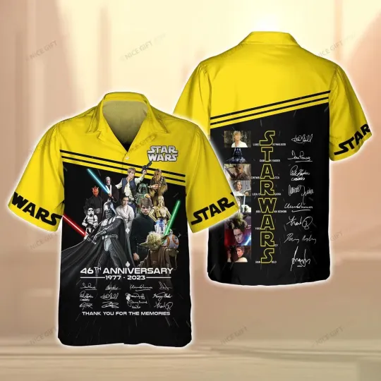 Discover Starr Warss 46Th Anniversary 3D Hawaiian Shirt