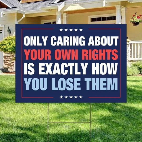 Discover Right vs Wrong Resist Resist Protest Yard Sign, Anti-Trump Protest