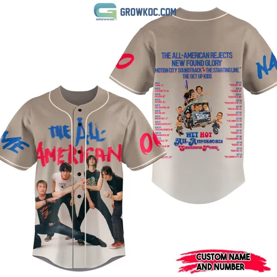 Discover The All American Rejects New Found Glory Personalized Baseball Jersey