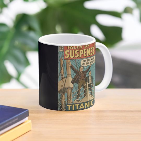 Discover Tales of Suspense: "I'm the King of the World!" Comic Book Cover Coffee Mug