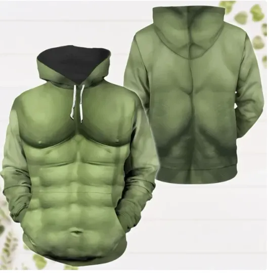 Discover Hulk Cosplay Unisex 3D HOODIE