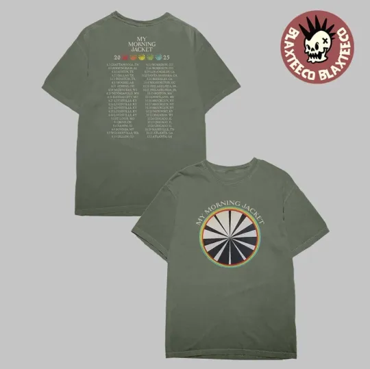 Discover My Morning Jacket 2025 Tour T-Shirt Colorwheel Fanmade Concert Tee