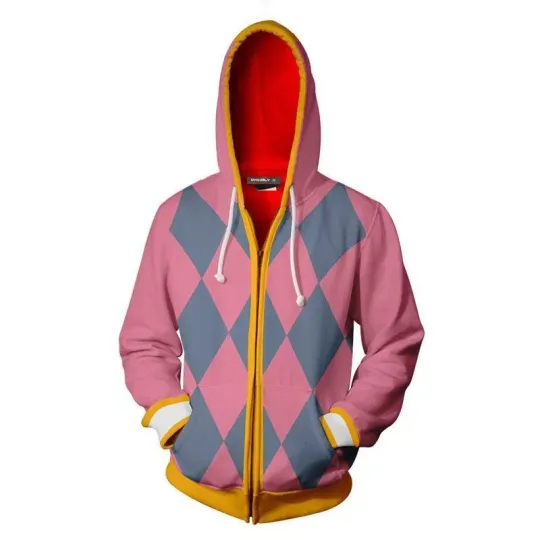 Discover Howl's Moving Castle Cosplay Hoodie 3D Printed Hooded Streetwear Zipper Jacket