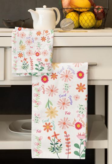 Discover Anti-Trump Towel, Subtle Lavender Wild Flower Style Towel