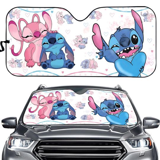 Discover Lilo Stitchh Angel Car Sunshade