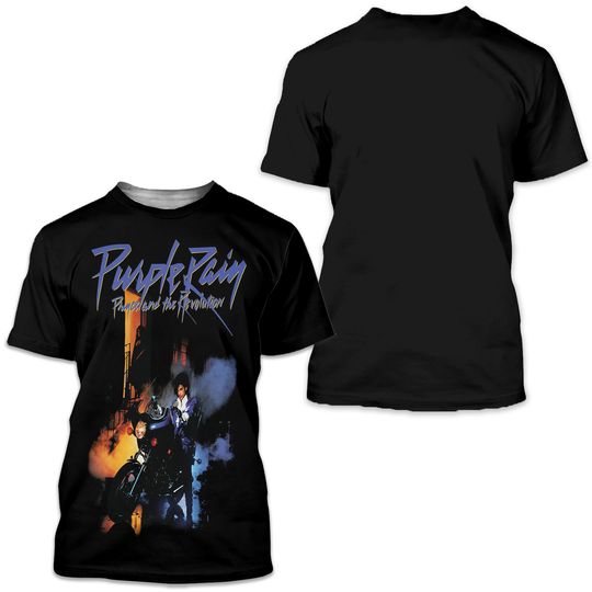 Discover Prince Purple Rock Fan 3D T-shirt