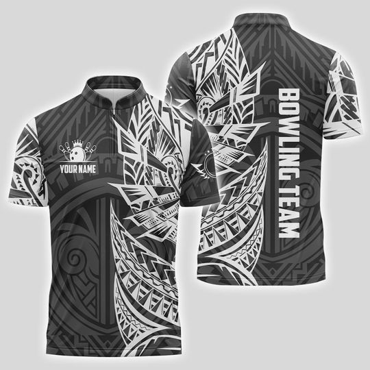 Discover Personalized Polynesian Style Bowling Jersey Bowling Shirt