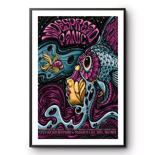 Discover Widespread Panic Mar 21-23, 2025 Saint Augustine, FL Tour Poster