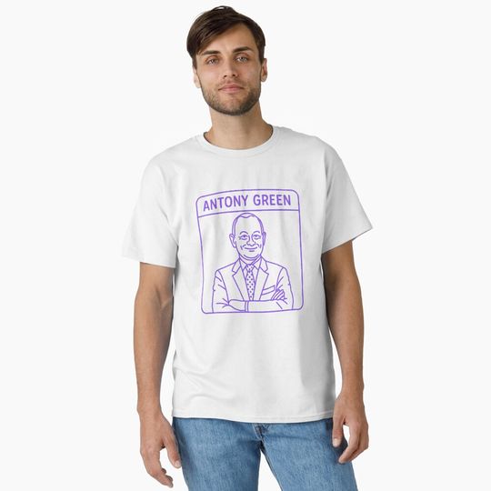 Discover Antony Green Arms Crossed Portrait T-Shirt
