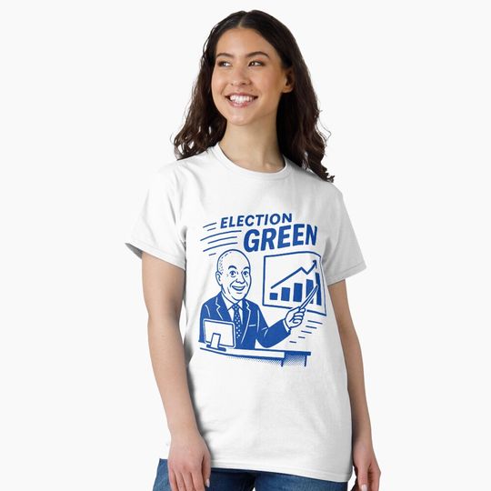 Discover Election Green Chart Presentation T-Shirt
