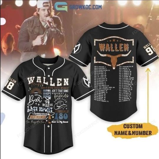 Discover Wallen Western Good Girls Gone Missin Personalized Baseball Jersey