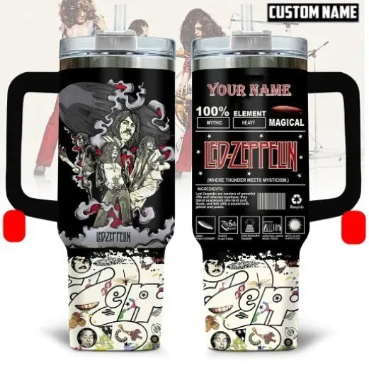 Discover Le.d Zep.pel.in 40oz Tumbler , Personalized Rock Music Drinkware