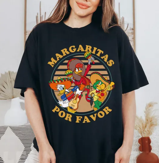 Discover Disneyyy Three Caballeros Margaritas Por Favor Shirt