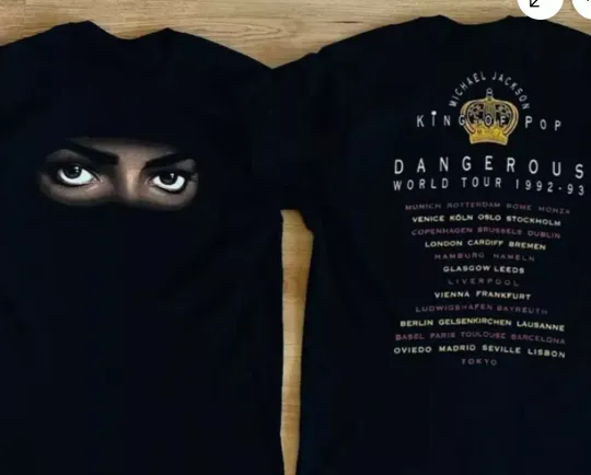 Discover Michael Jackson Dangerous World Tour 1992-93 Unisex T-Shirt