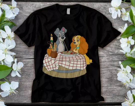 Discover Disneyyy Lady and Tramp Bella Notte Unisex T-shirt